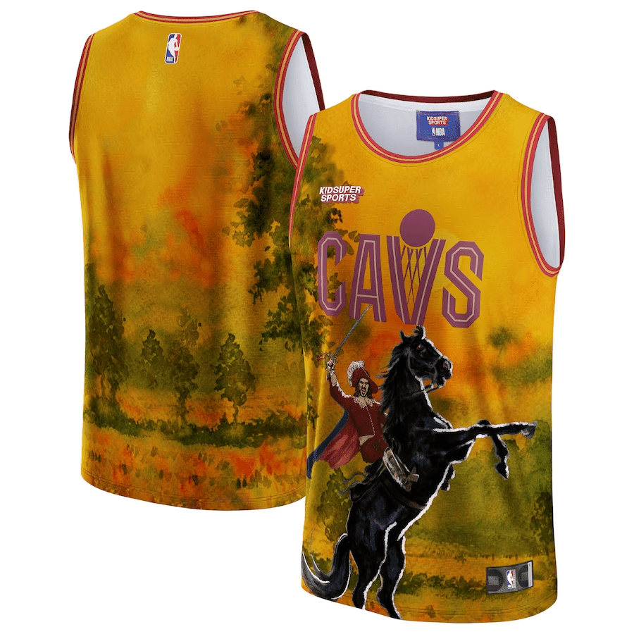 Cleveland Cavaliers Nba & Kidsuper Studios Unisex Hometown Jersey - Gold