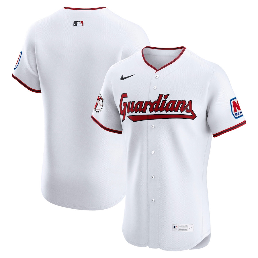 Cleveland Guardians Home Elite Men Jersey - White