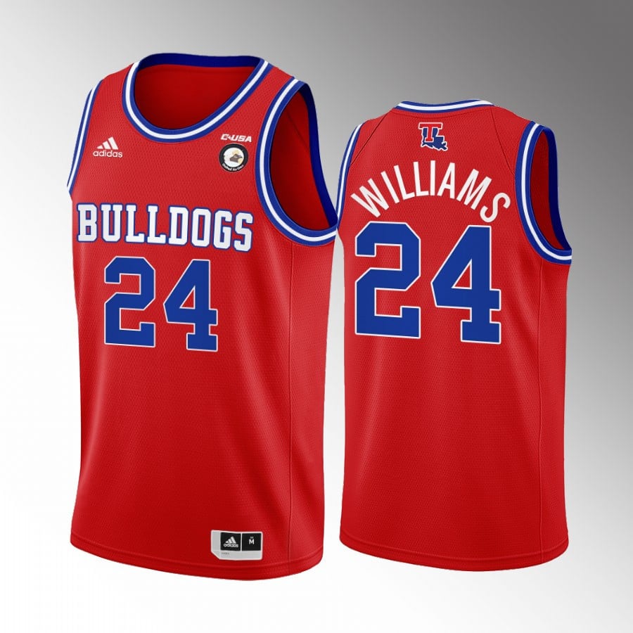 Cobe Williams 24 Louisiana Tech Bulldogs Red Jersey College Basketball Alternate