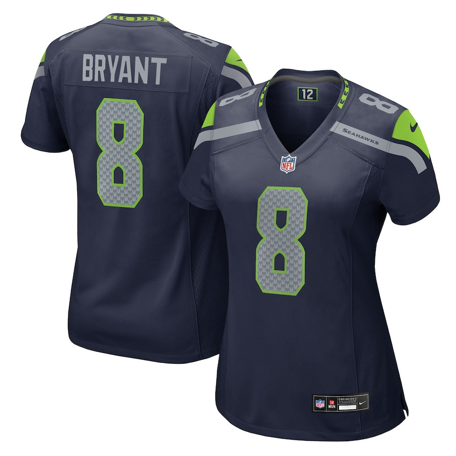 Coby Bryant 8 Seattle Seahawks Women's Team Game Jersey - College Navy Js7671
