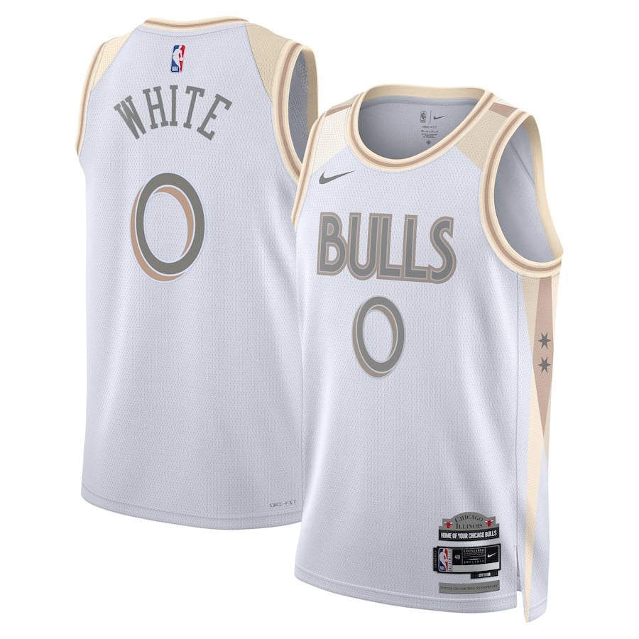 Coby White 0 Chicago Bulls Unisex 2024/25 Swingman Player Jersey - City Edition - White