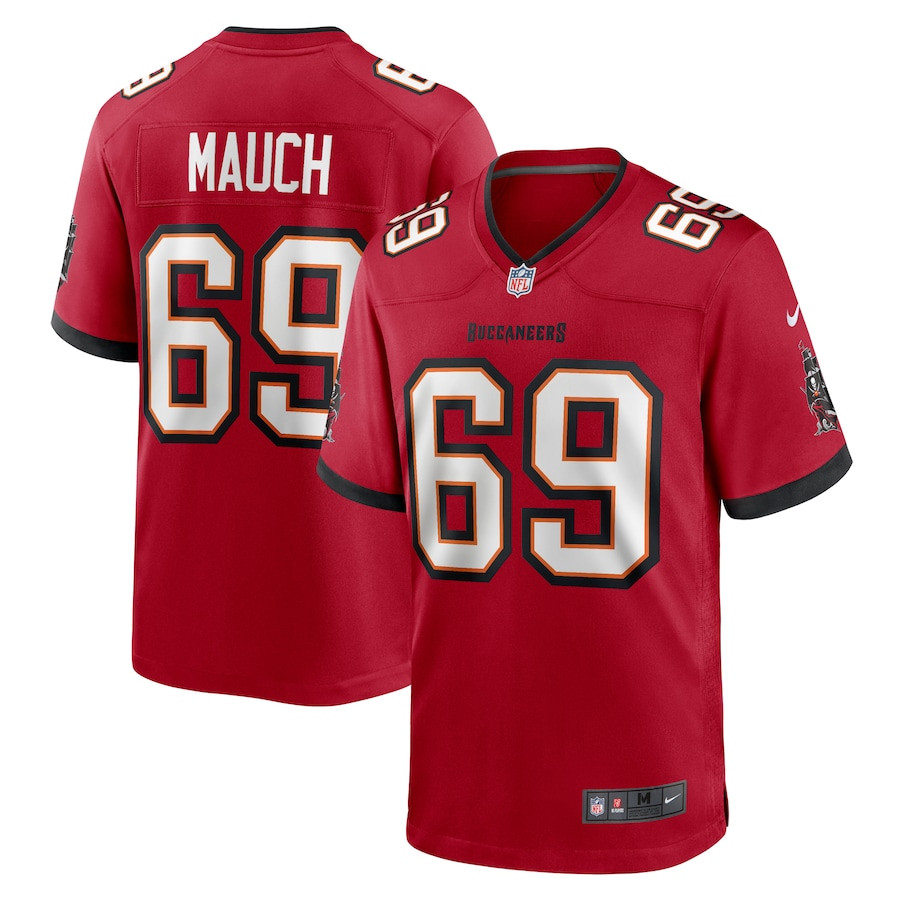 Cody Mauch 69 Tampa Bay Buccaneers Game Men Jersey - Red Js5699