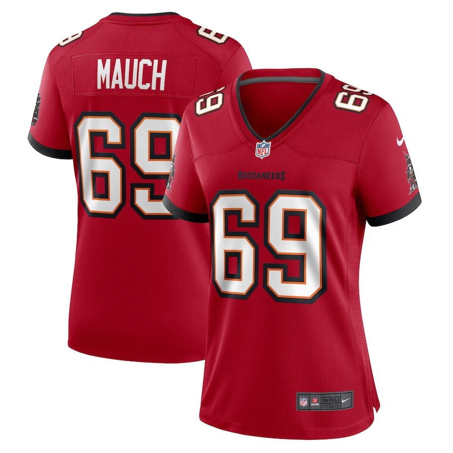 Cody Mauch 69 Tampa Bay Buccaneers Women Game Jersey - Red Js1457