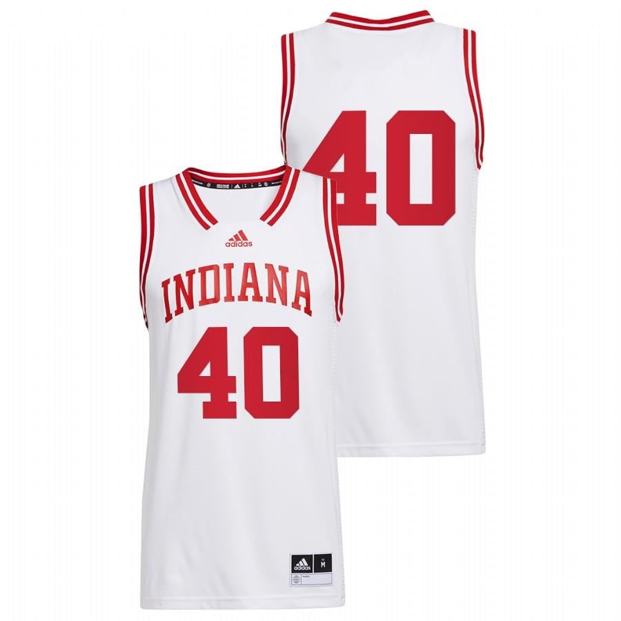 Cody Zeller 40 White Indiana Hoosiers Basketball Reverse Retro Jersey