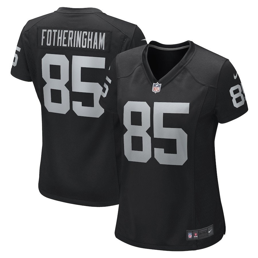Cole Fotheringham 85 Las Vegas Raiders Women's Team Game Jersey - Black Js5677