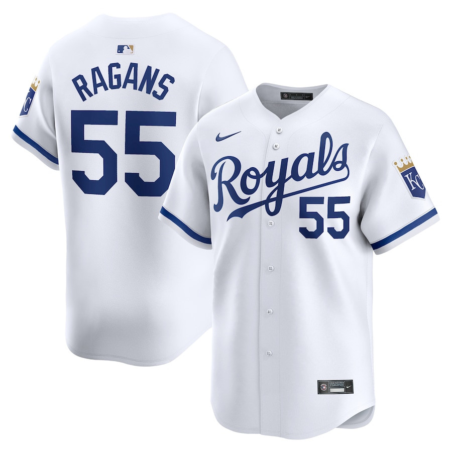 Cole Ragans 55 Kansas City Royals Home Limited Player Men Jersey - White