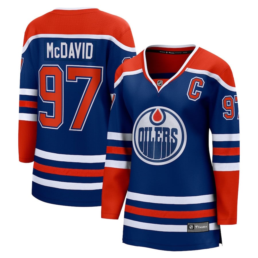 Connor Mcdavid 97 Edmonton Oilers Home Jersey - Women
