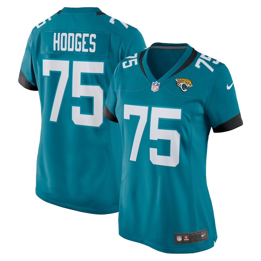 Cooper Hodges 75 Jacksonville Jaguars Women's Game Jersey - Teal Js2293