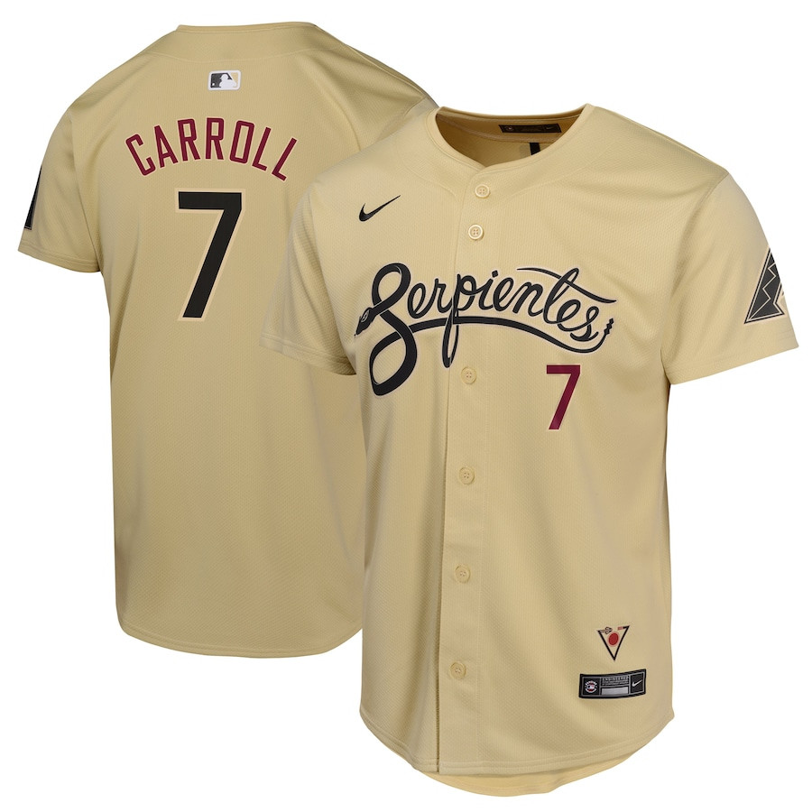 Corbin Carroll 7 Arizona Diamondbacks City Connect Limited Youth Jersey - Sand