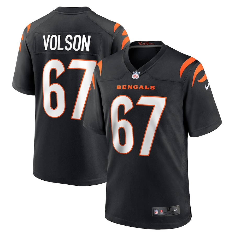 Cordell Volson 67 Cincinnati Bengals Team Game Men Jersey - Black Js9298