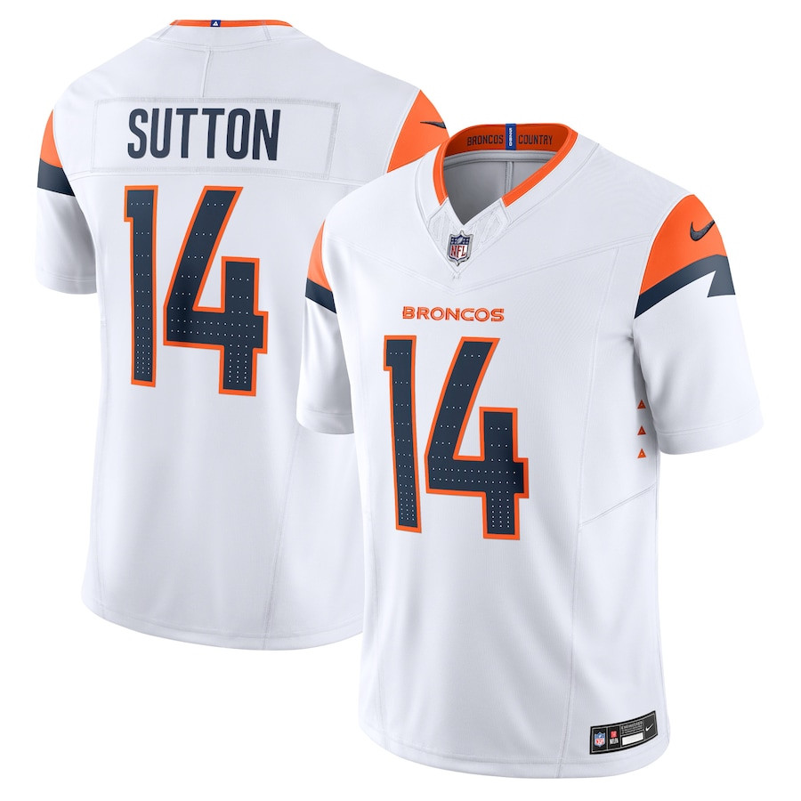 Courtland Sutton 14 Denver Broncos Vapor F.u.s.e. Limited Men Jersey - White Js2420
