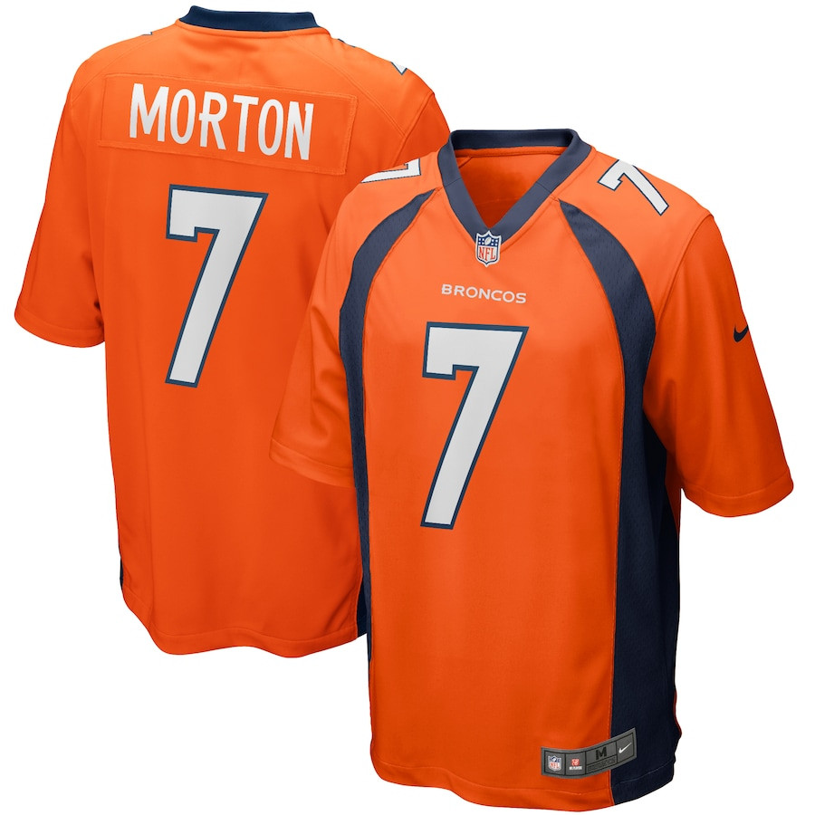 Craig Morton 7 Denver Broncos Men Game Retired Jersey - Orange Js3898