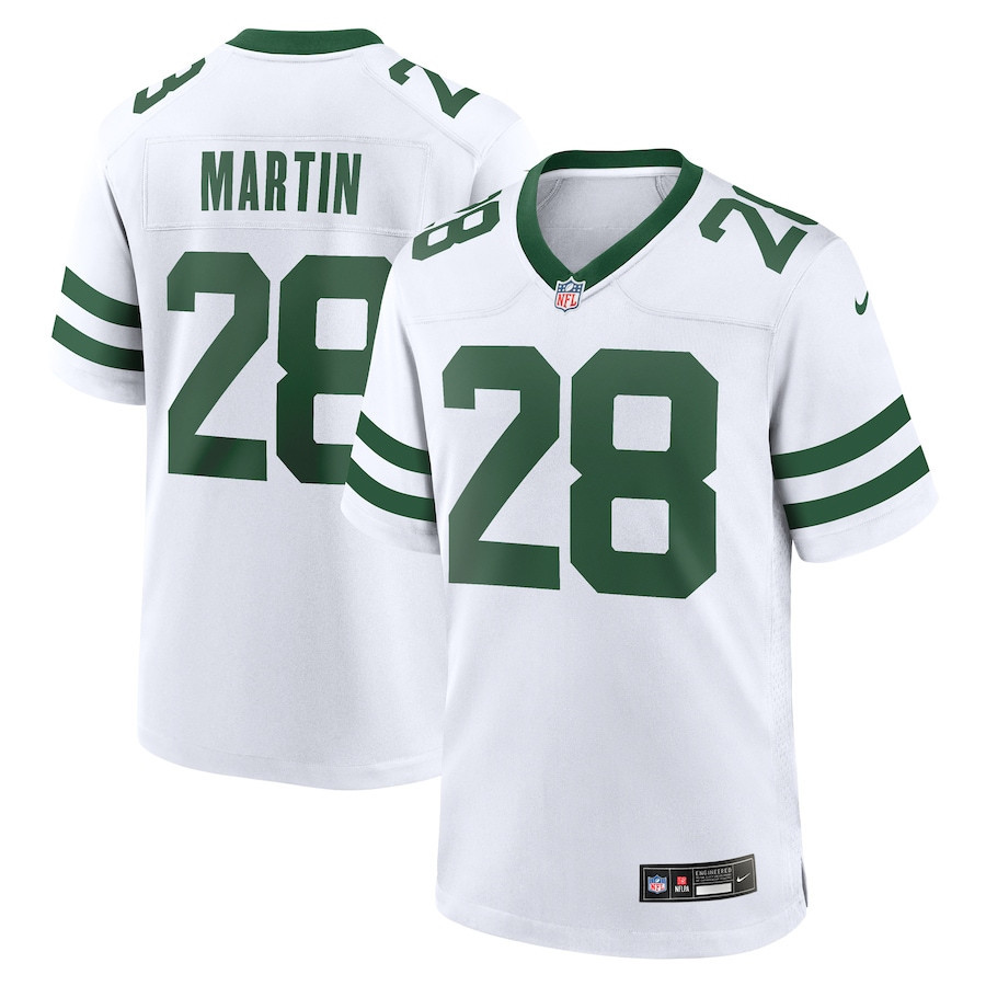 Curtis Martin 28 New York Jets Game Jersey Retired Player - Men White Js7688