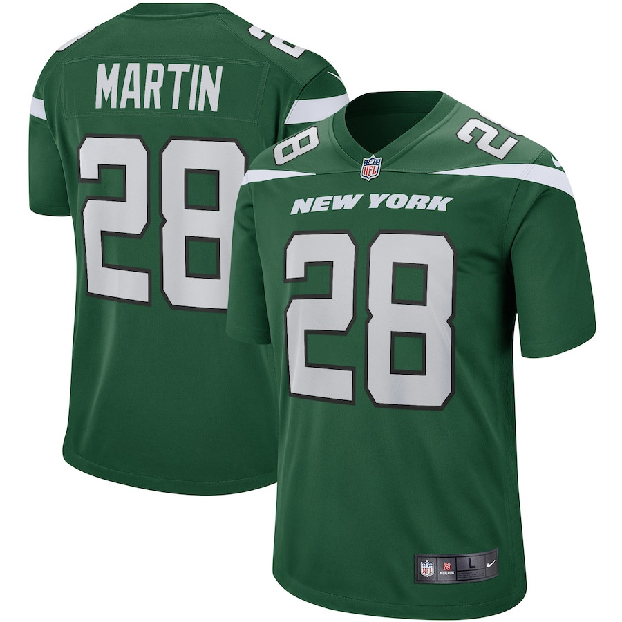 Curtis Martin 28 New York Jets Men Game Retired Jersey - Gotham Green Js5595