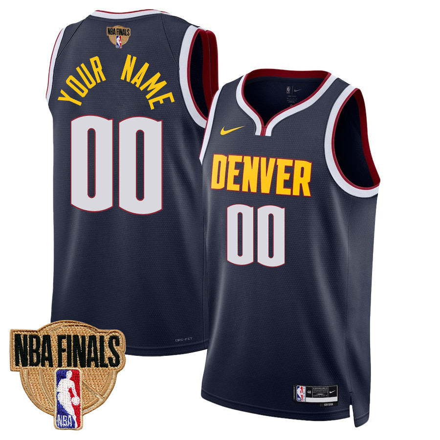 Custom 00 Denver Nuggets Final Champions 2023 Swingman Youth Jersey - Black