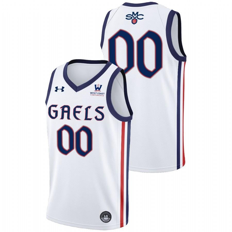 Custom 00 White Saint Mary's Gaels 2022 College Basketball Jersey