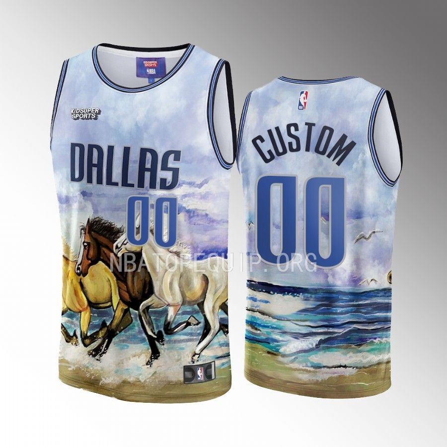 Custom Dallas Mavericks Nba & Kidsuper Studios Unisex Hometown Jersey