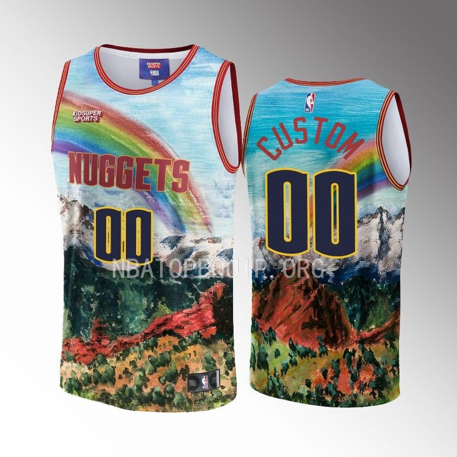 Custom Denver Nuggets Nba & Kidsuper Studios Unisex Hometown Jersey