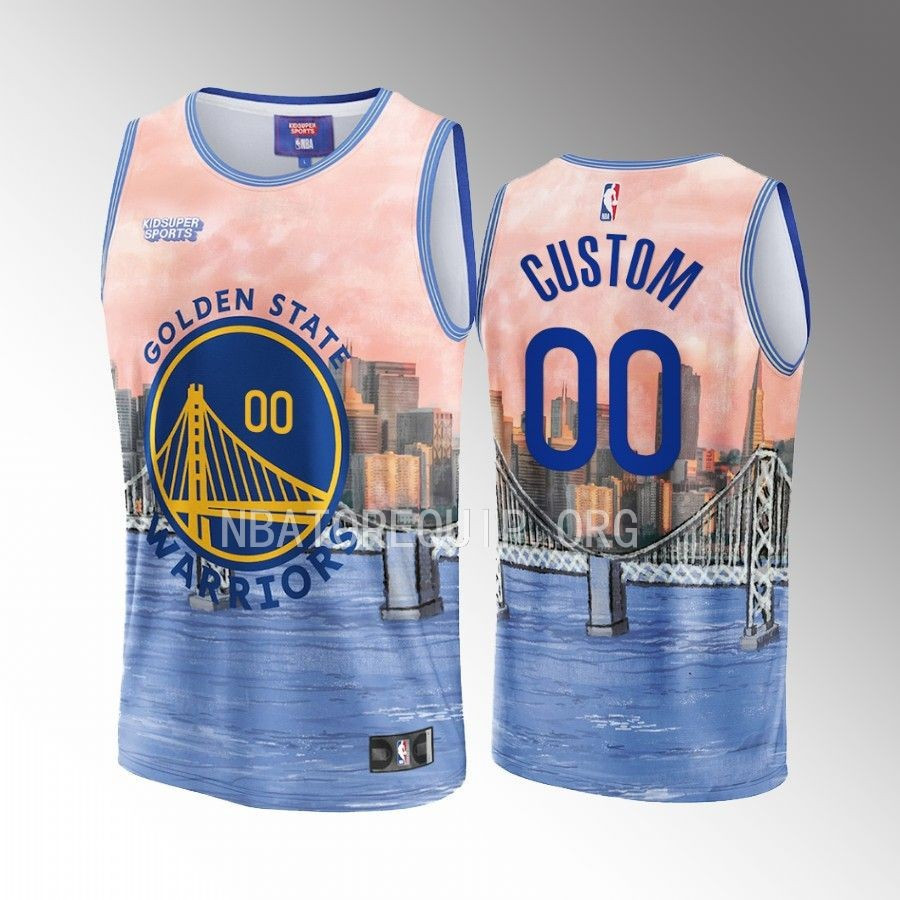 Custom Golden State Warriors Nba & Kidsuper Studios Unisex Hometown Jersey