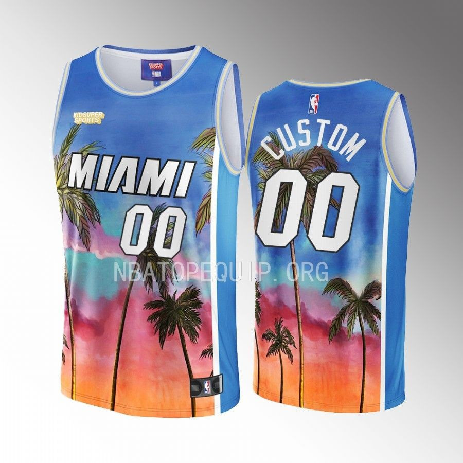 Custom Miami Heat Nba & Kidsuper Studios Unisex Hometown Jersey