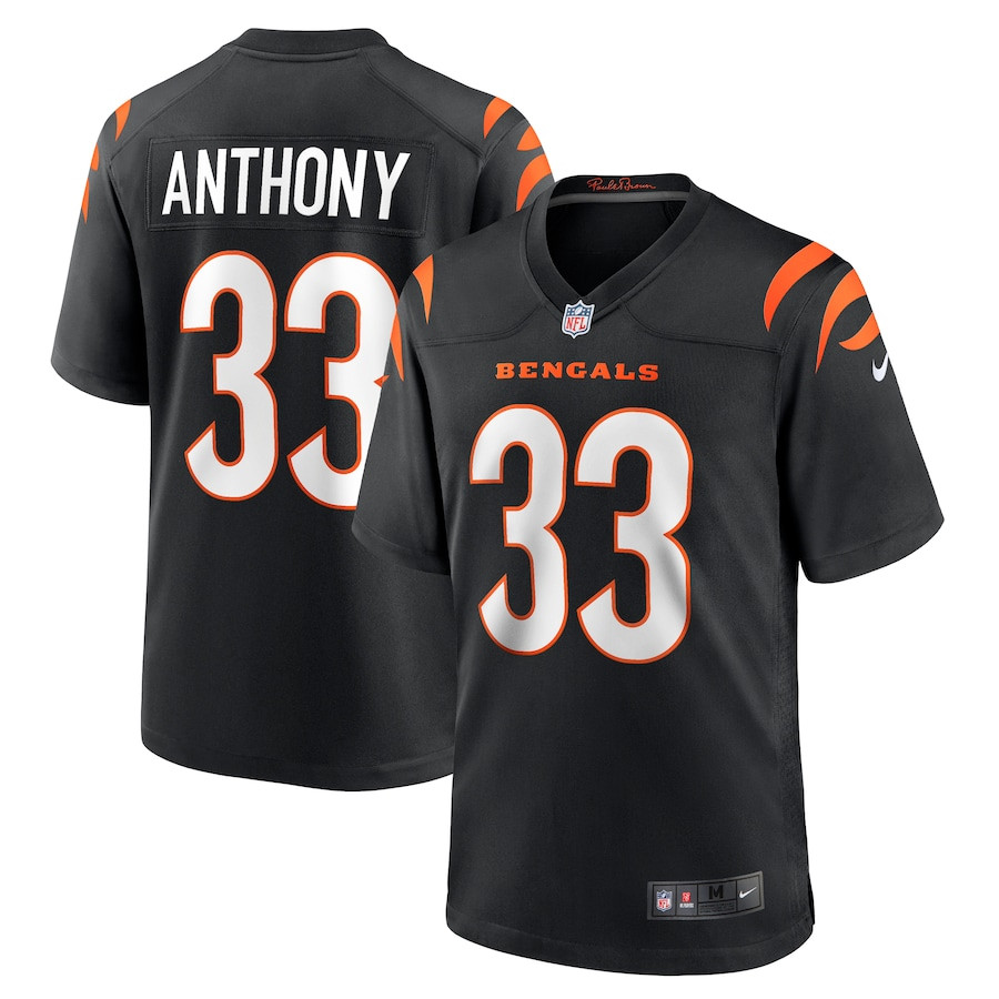Daijahn Anthony 33 Cincinnati Bengals Game Men Jersey - Black Js9423