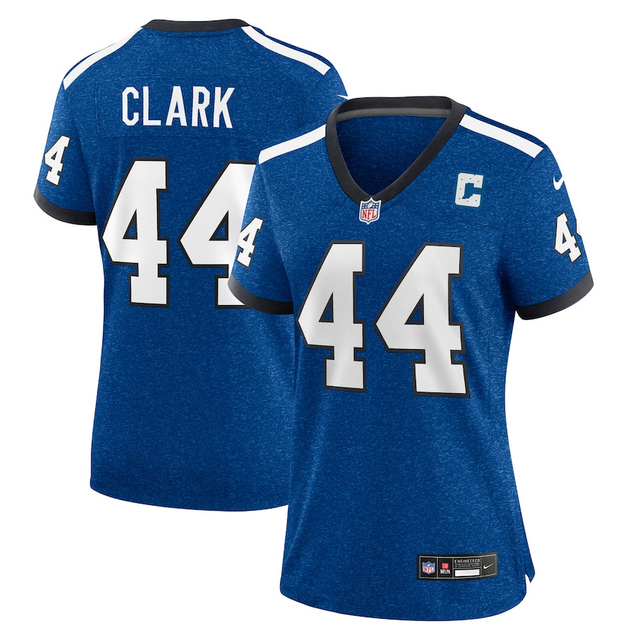 Dallas Clark 44 Indianapolis Colts Women's Indiana Nights Alternate Game Jersey - Royal Js8618