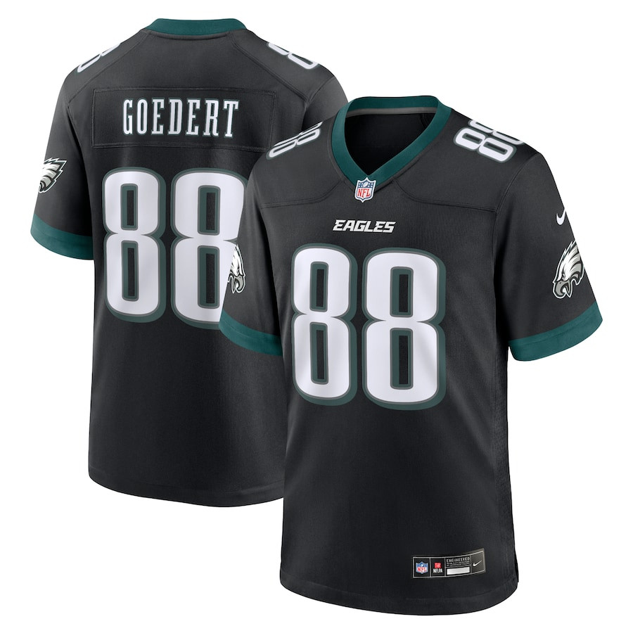 Dallas Goedert 88 Philadelphia Eagles Alternate Game Men Jersey - Black Js4741