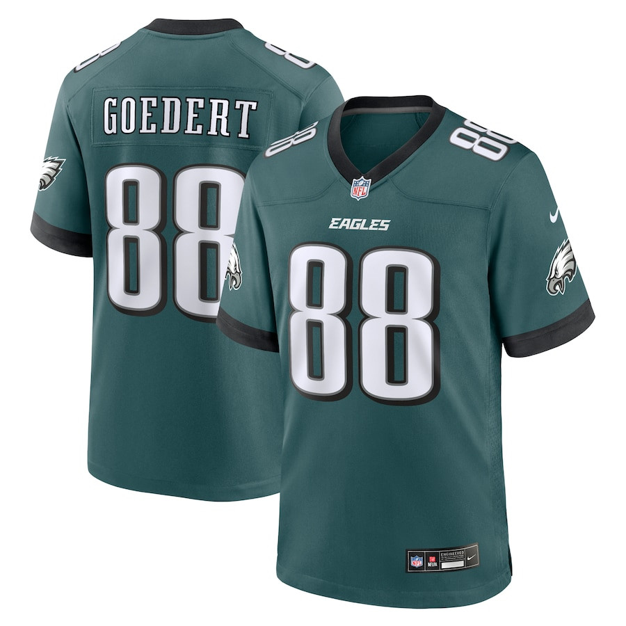 Dallas Goedert 88 Philadelphia Eagles Team Game Men Jersey - Midnight Green Js1876