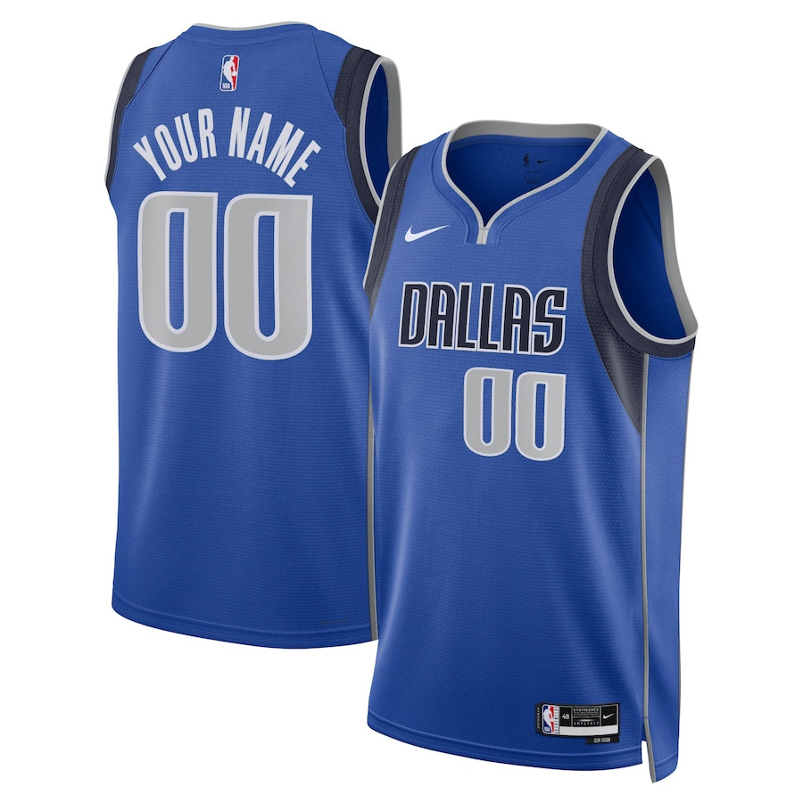 Dallas Mavericks 2023/24 Icon Swingman Custom Men Jersey - Blue