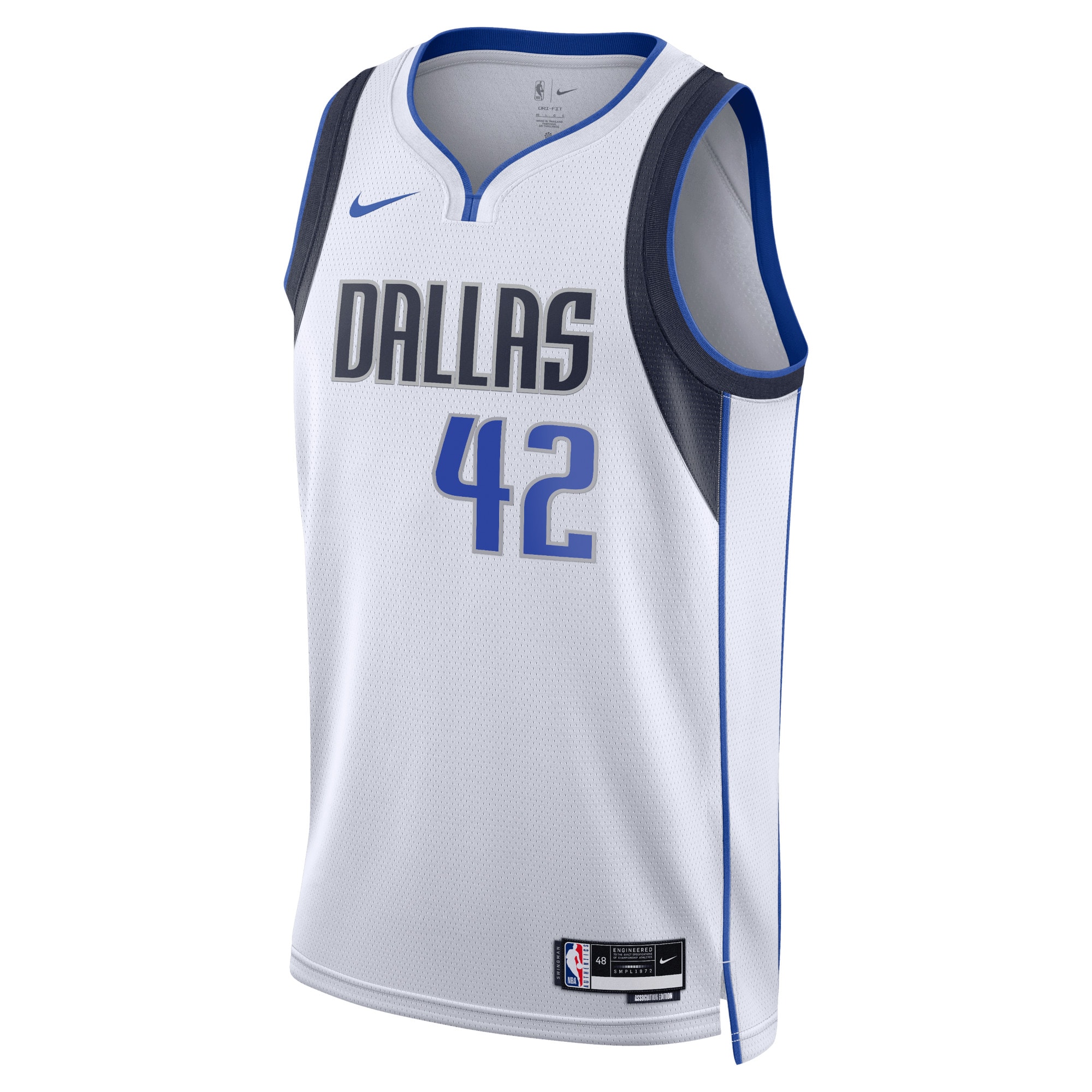 Dallas Mavericks Association Edition Swingman Jersey - White - Maximillian Kleber - Unisex