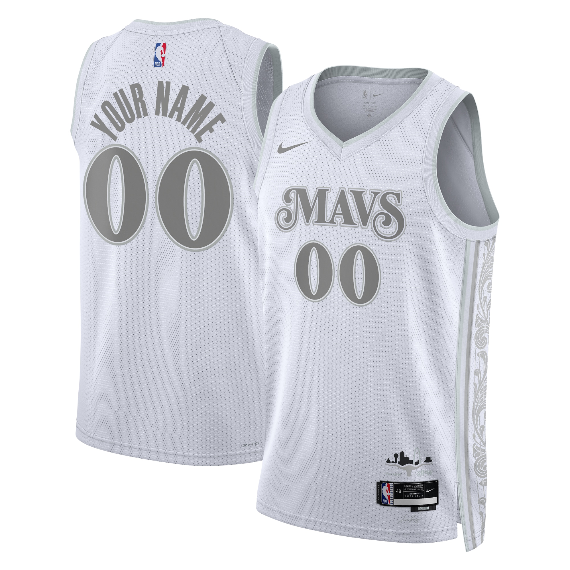 Dallas Mavericks City Edition Swingman Jersey 2024 - Custom - Unisex