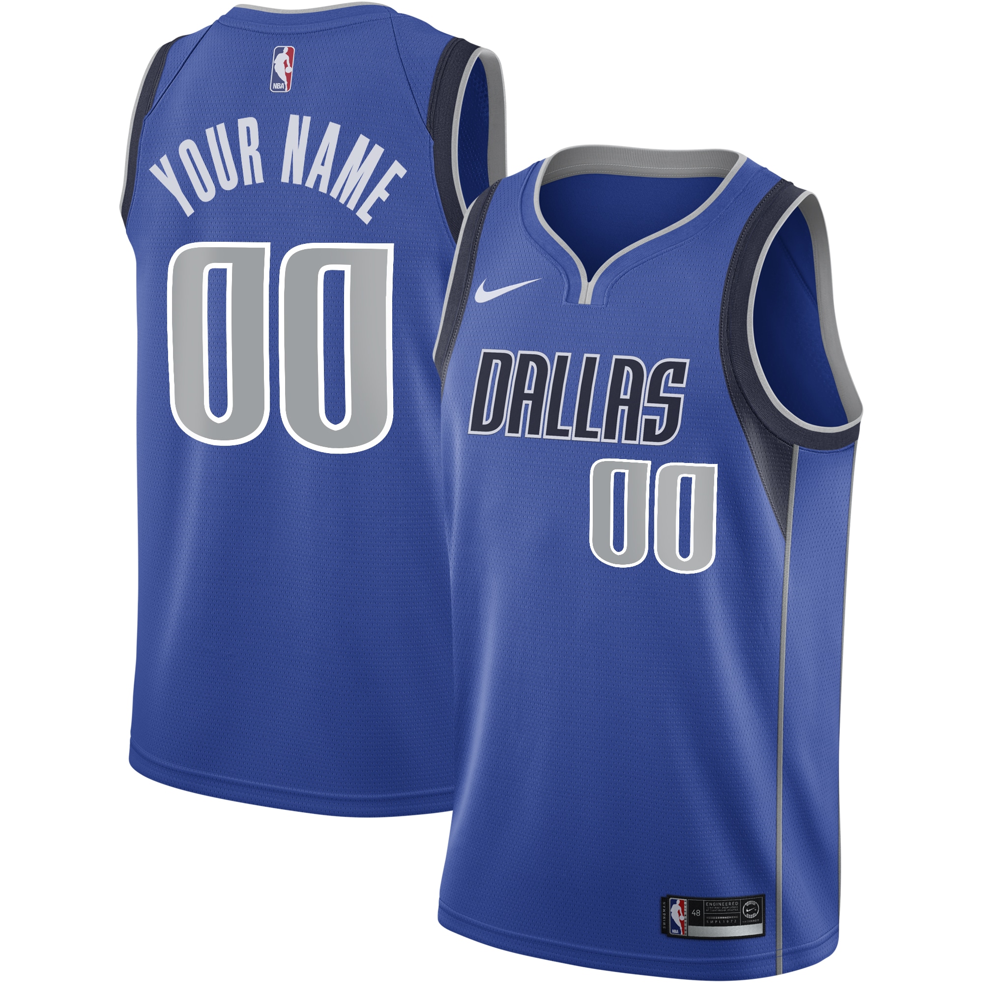 Dallas Mavericks Icon Swingman Jersey - Custom - Youth
