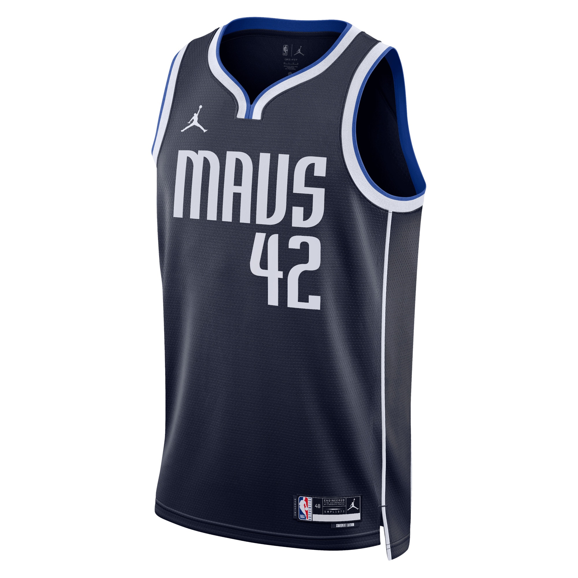 Dallas Mavericks Jordan Statement Edition Swingman Jersey - Navy - Maximillian Kleber - Unisex