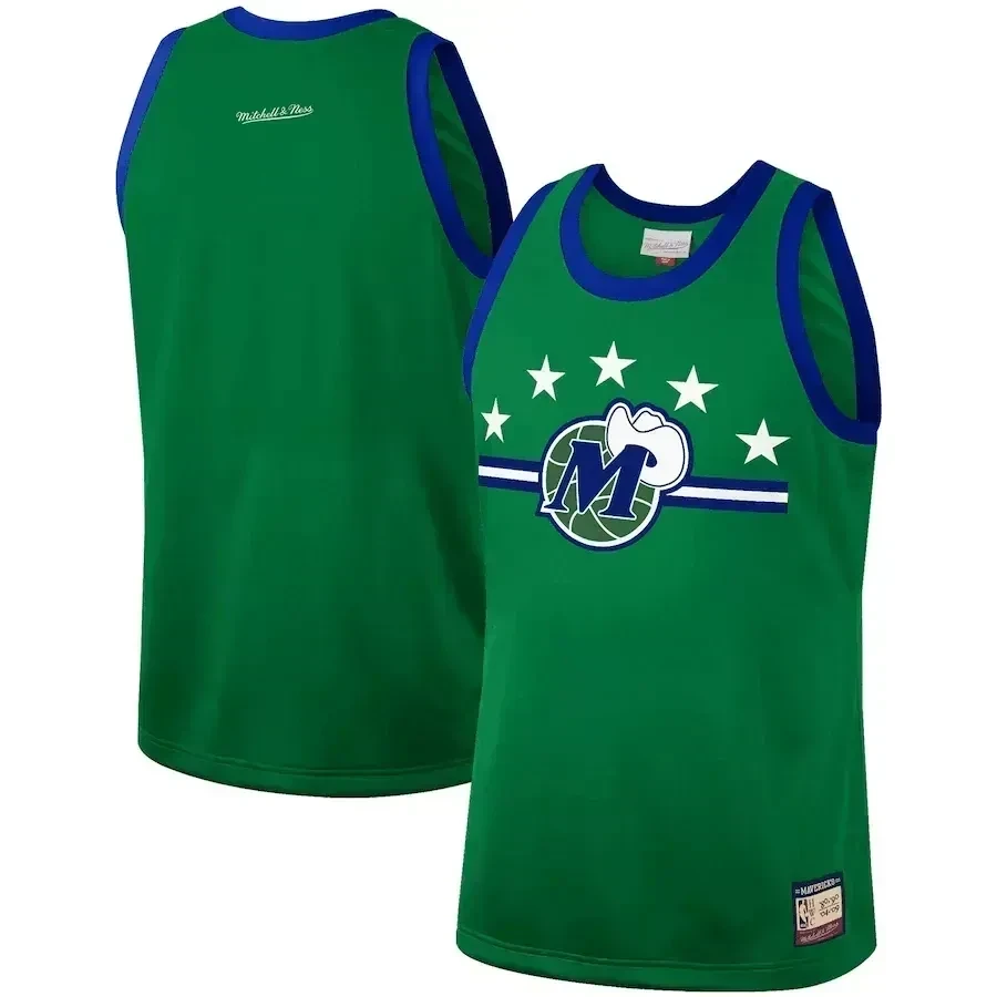 Dallas Mavericks Mitchell & Ness Hardwood Classics Team Heritage Fashion Jersey - Green