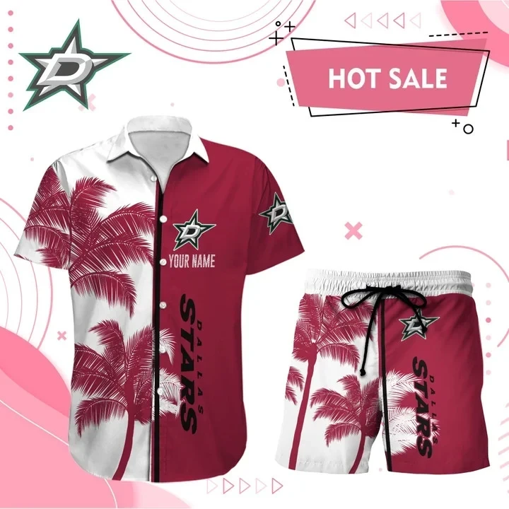 Dallas Stars Hawaiian Shirt And Set - Customized