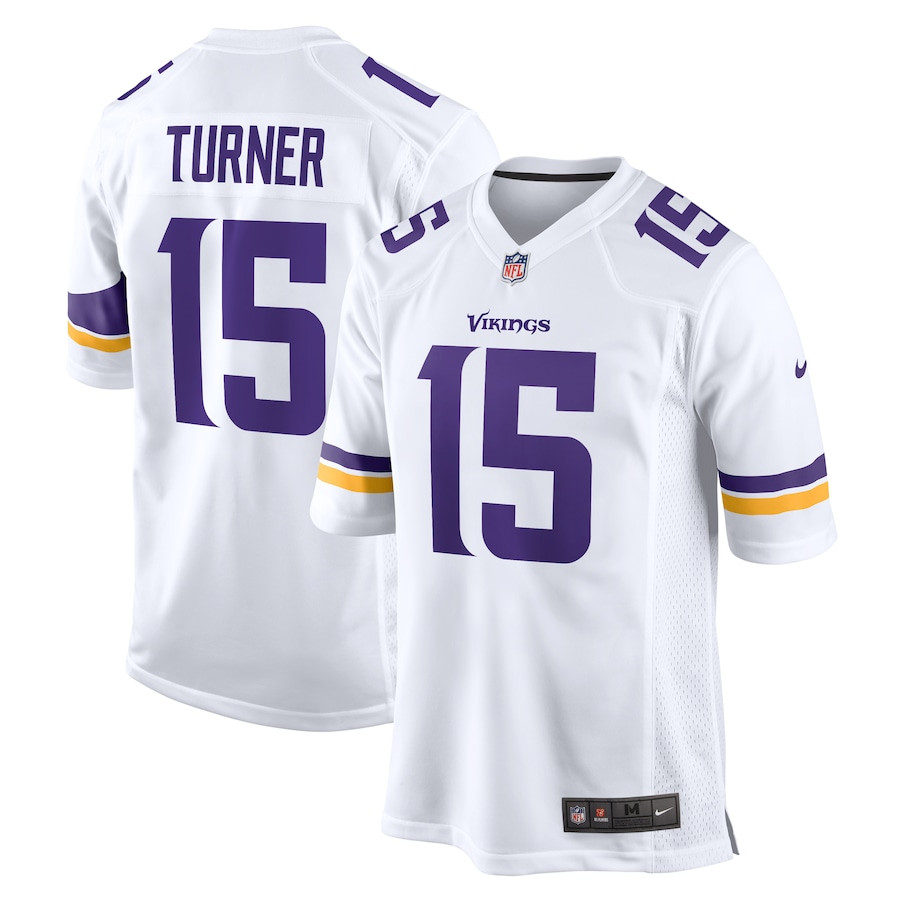 Dallas Turner 15 Minnesota Vikings Game Men Jersey - White Js8980