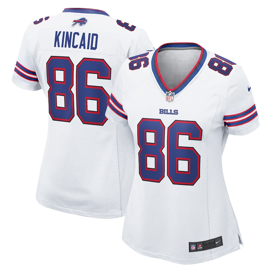 Dalton Kincaid 86 Buffalo Bills Women's Game Jersey - White Js3153