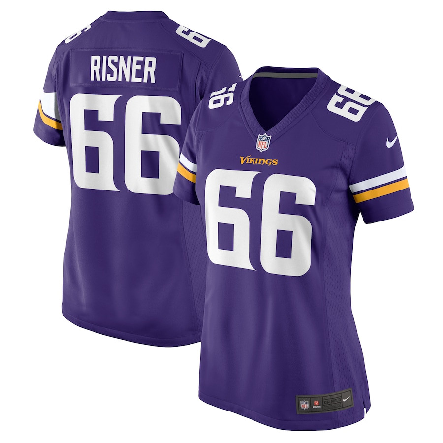 Dalton Risner 66 Minnesota Vikings Women's Game Jersey - Purple Js8340