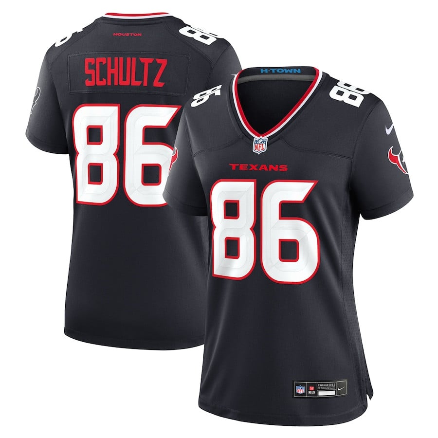 Dalton Schultz 86 Houston Texans Women's Team Game Jersey - Navy Js8916