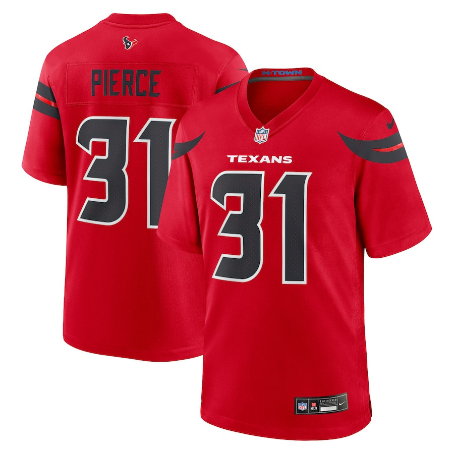 Dameon Pierce 31 Houston Texans Game Jersey - Men, Red Js7009