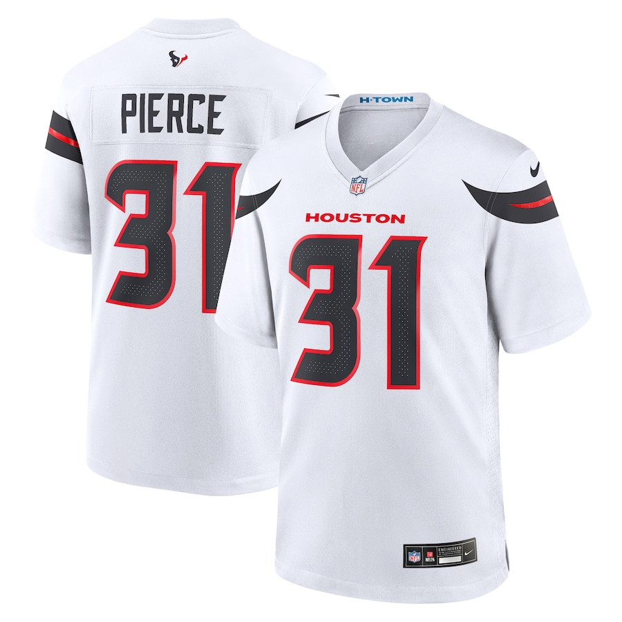 Dameon Pierce 31 Houston Texans Game Jersey - Men, White Js2654