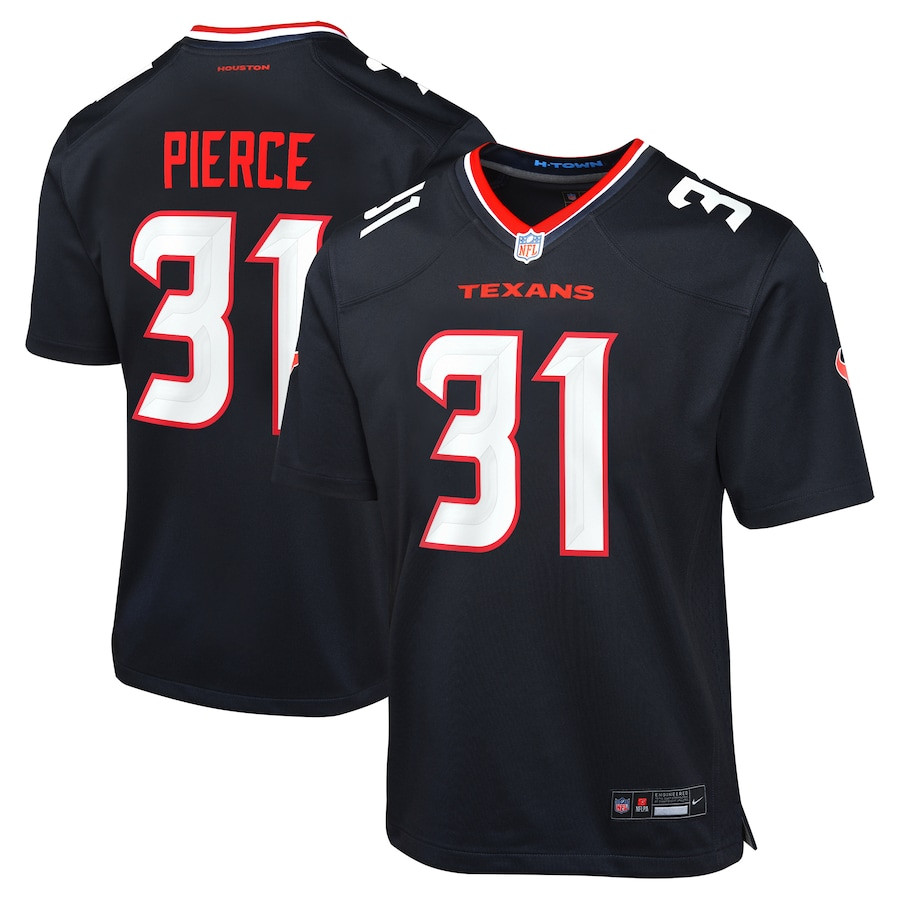Dameon Pierce 31 Houston Texans Youth Game Jersey - Navy Js3544