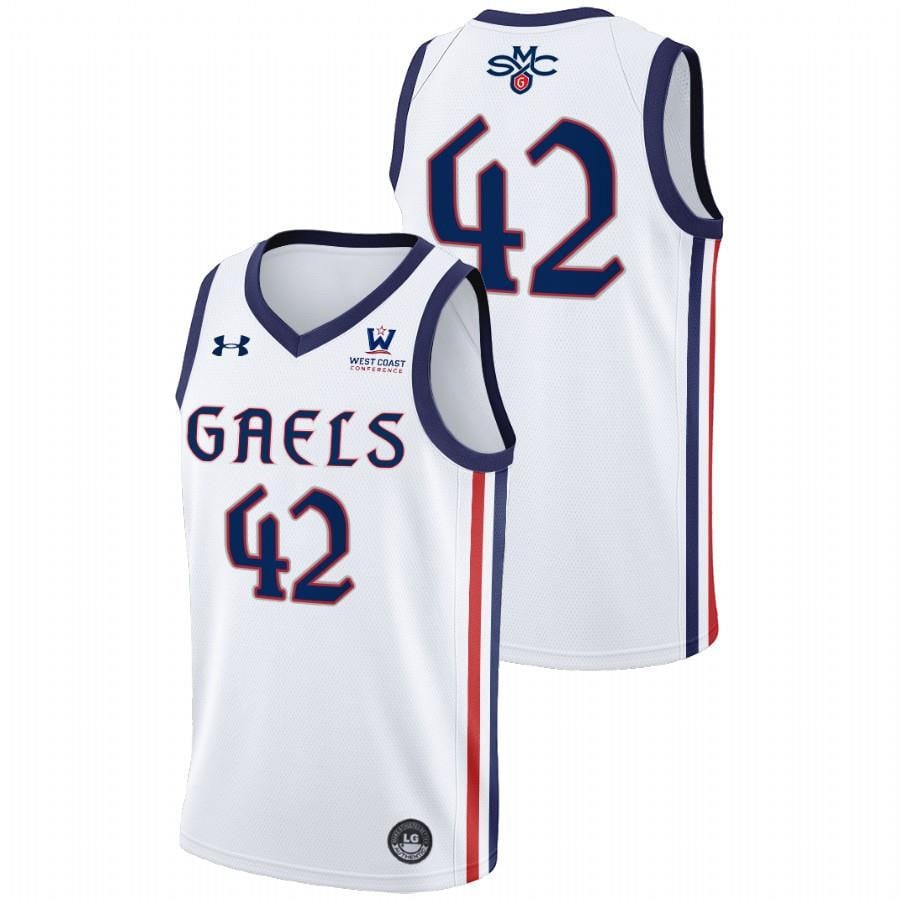 Dan Fotu 42 White Saint Mary's Gaels 2022 College Basketball Jersey