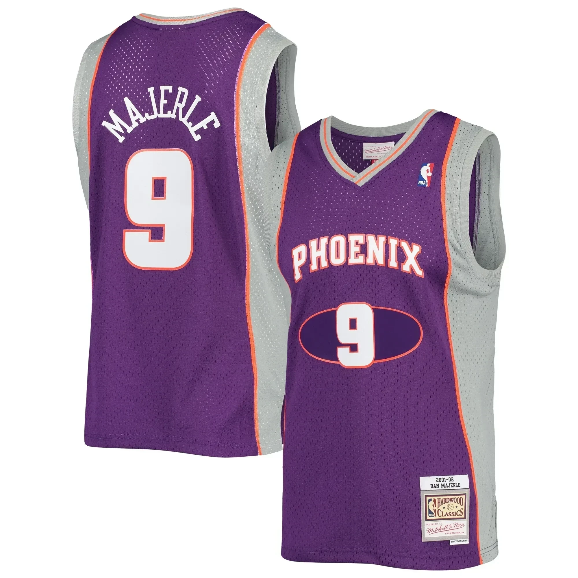 Dan Majerle Phoenix Suns Mitchell & Ness 2001-02 Hardwood Classics Swingman Jersey ??purple