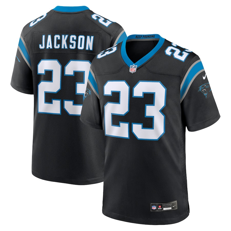 Dane Jackson 23 Carolina Panthers Game Men Jersey - Black Js2736