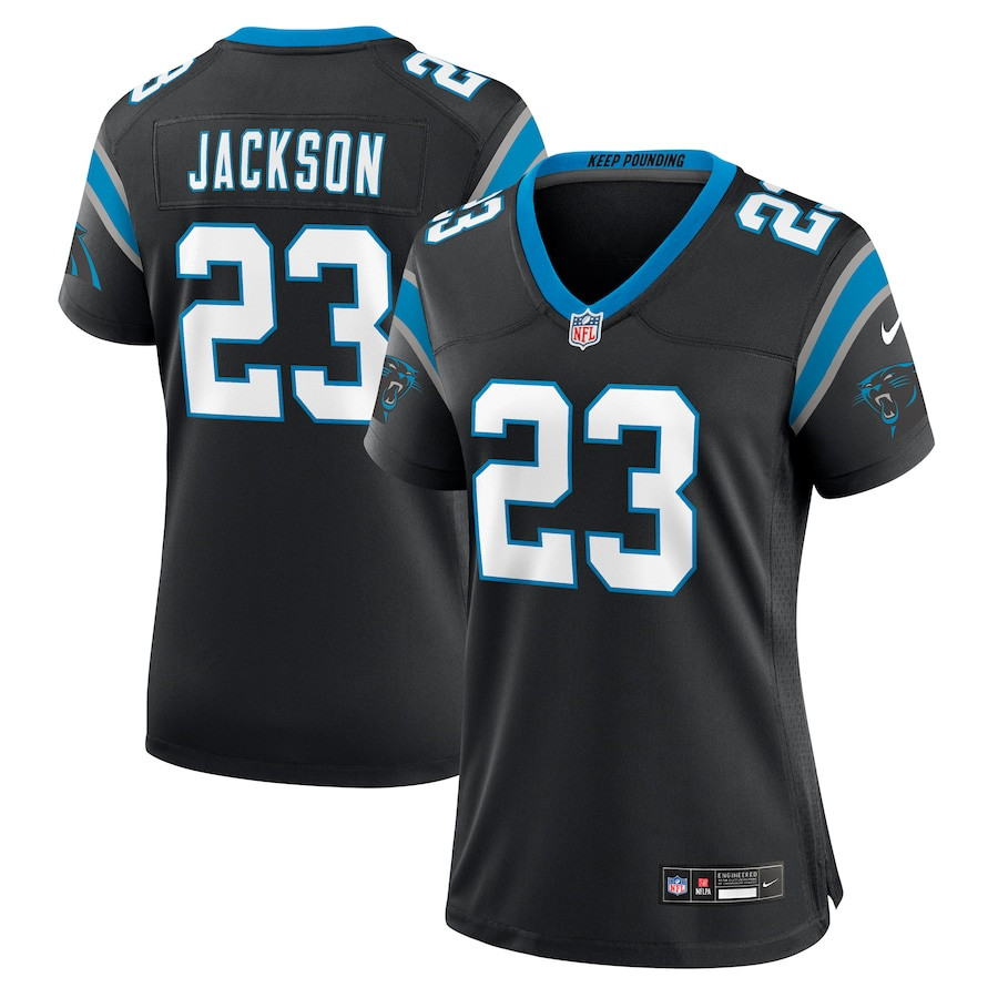 Dane Jackson 23 Carolina Panthers Women's Game Jersey - Black Js7067