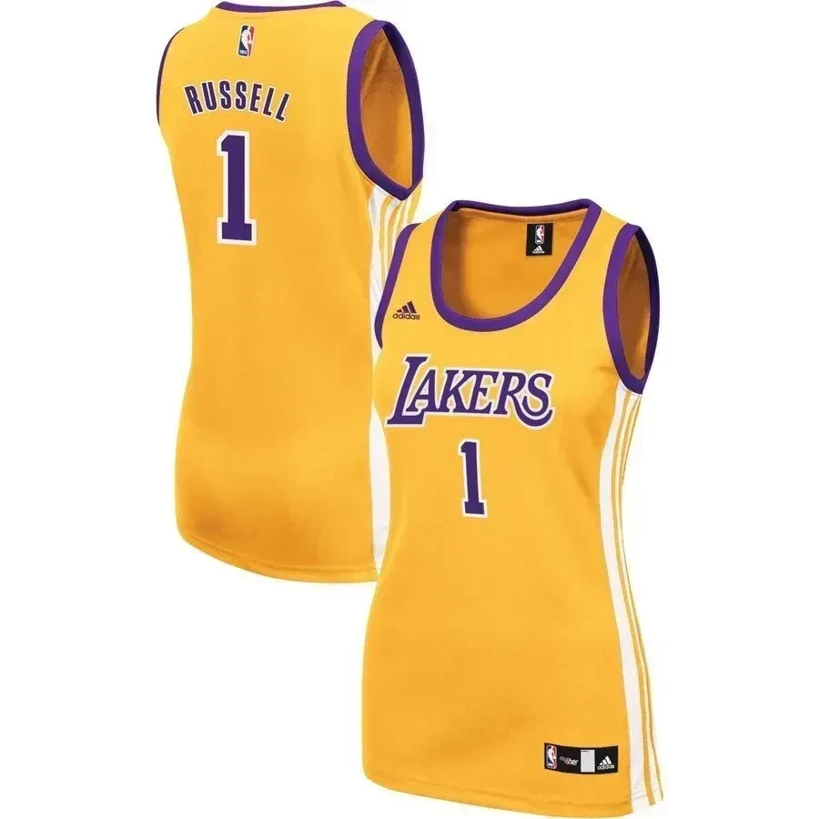 D'angelo Russell Los Angeles Lakers Women's Home Jersey - Gold