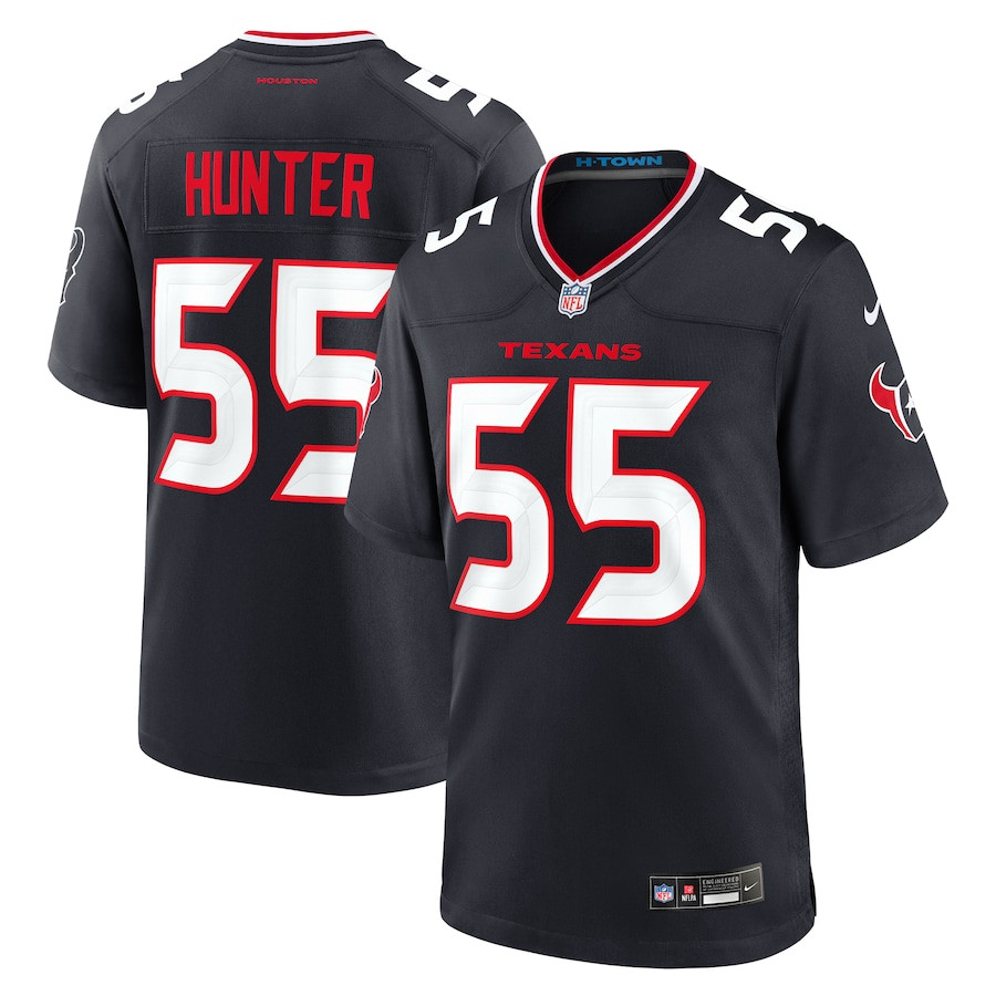 Danielle Hunter 55 Houston Texans Team Game Men Jersey - Navy Js5667