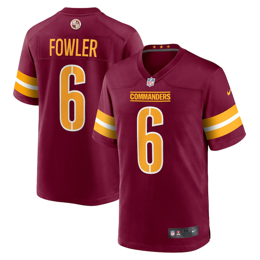 Dante Fowler Jr. 6 Washington Commanders Game Men Jersey - Burgundy Js9574