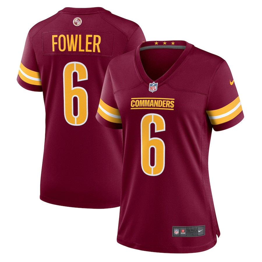Dante Fowler Jr. 6 Washington Commanders Women's Game Jersey - Burgundy Js6876